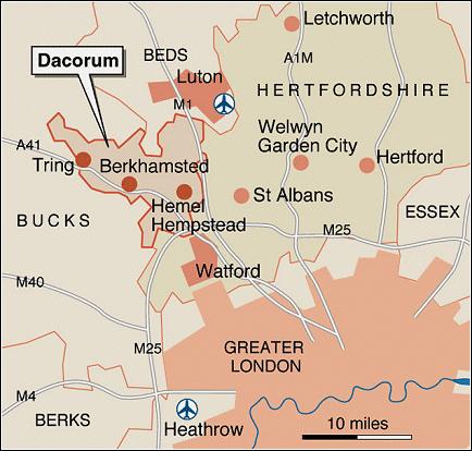 Hemel Hempstead carte